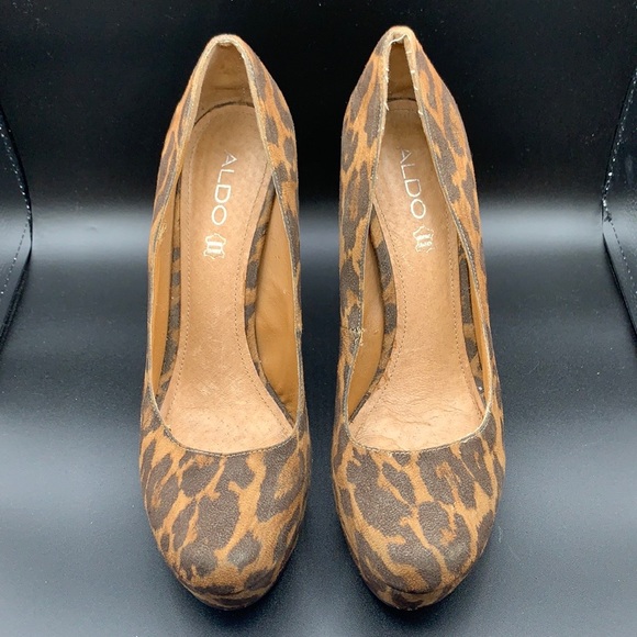 Aldo Heels Leopard Print - Picture 7 of 15